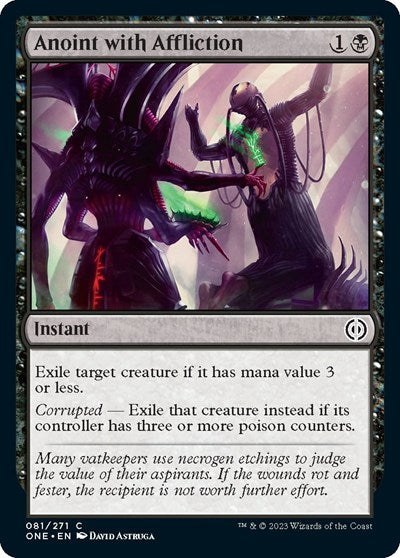 2023 Magic: Phyrexia: All Will Be One (ONE) - Anoint with Affliction (#81, Common)