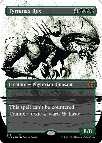 Tyrranax Rex Showcase (ONE) #314 Mythic Rare (Near Mint) Phyrexia: All Will Be One Magic: The Gathering: 2023