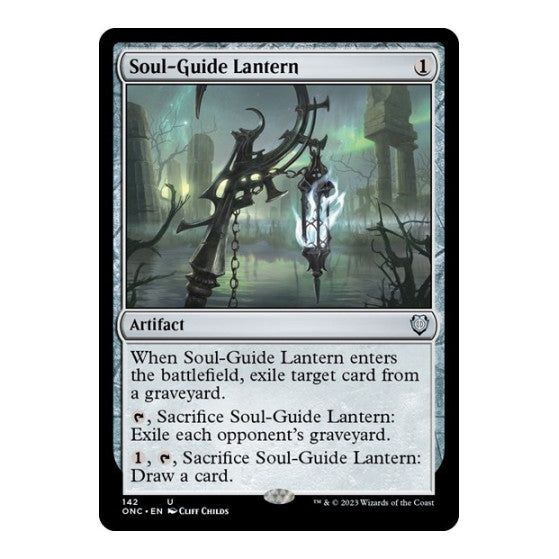Soul Guide Lantern (ONC) #142 Uncommon (Lightly Played) Commander: Phyrexia: All Will Be One Magic: The Gathering: 2023
