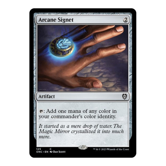 Arcane Signet (ONC) #125 Common (Lightly Played) Commander: Phyrexia: All Will Be One Magic: The Gathering: 2023