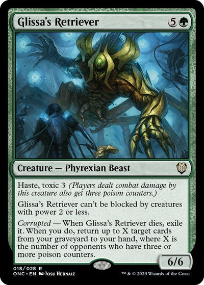 Glissas Retriever (ONC) #18 Rare (Lightly Played) Commander: Phyrexia: All Will Be One Magic: The Gathering: 2023