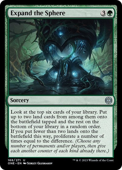 Expand the Sphere (ONE) #168 Uncommon (Lightly Played) Phyrexia: All Will Be One Magic: The Gathering: 2023