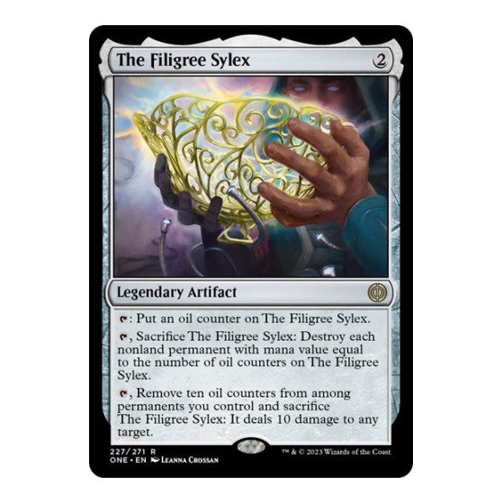 The Filigree Sylex (ONE) #227 Rare (Foil Lightly Played) Phyrexia: All Will Be One Magic: The Gathering: 2023