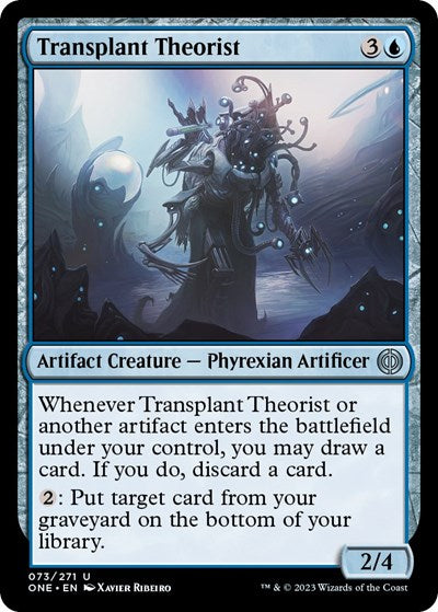 Transplant Theorist (ONE) #73 Uncommon (Lightly Played) Phyrexia: All Will Be One Magic: The Gathering: 2023