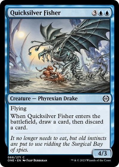 Quicksilver Fisher (ONE) #66 Common Phyrexia: All Will Be One Magic: The Gathering: 2023