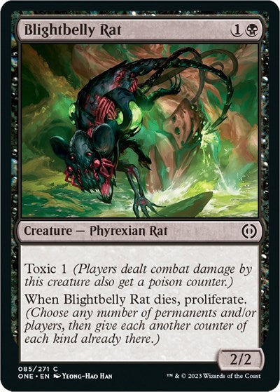 2023 Magic: Phyrexia: All Will Be One (ONE) - Blightbelly Rat (#85, Common)