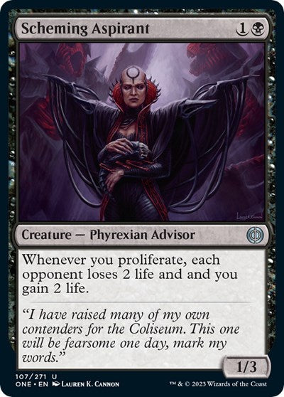 Scheming Aspirant (ONE) #107 Uncommon Phyrexia: All Will Be One Magic: The Gathering: 2023