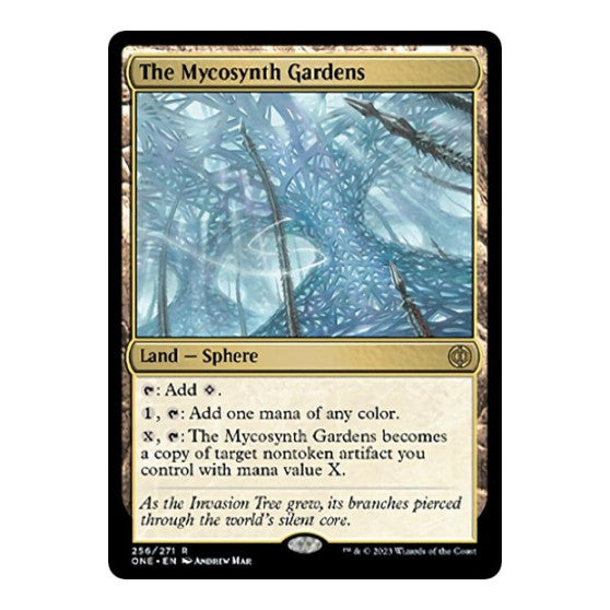 The Mycosynth Gardens (ONE) #256 Rare (Lightly Played) Phyrexia: All Will Be One Magic: The Gathering: 2023