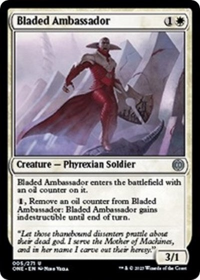 2023 Magic: Phyrexia: All Will Be One (ONE) - Bladed Ambassador (#5, Uncommon) (Lightly Played)