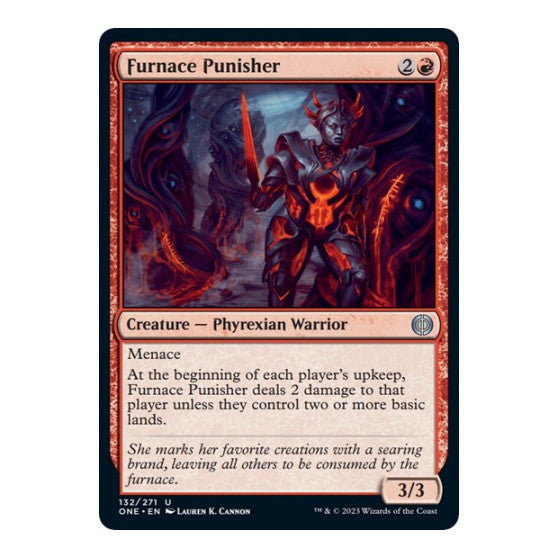 Furnace Punisher (ONE) #132 Uncommon Phyrexia: All Will Be One Magic: The Gathering: 2023