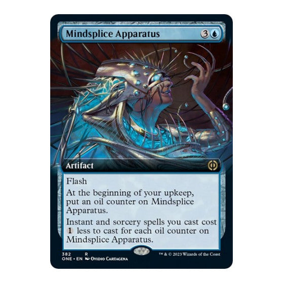 Mindsplice Apparatus (Extended Art) (ONE) #382 Rare (Lightly Played) Phyrexia: All Will Be One Magic: The Gathering: 2023