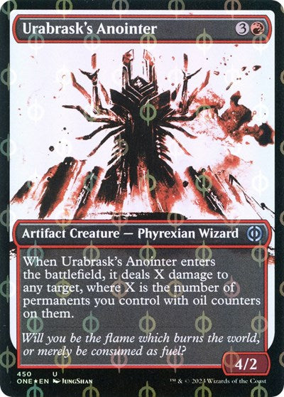 Urabrasks Anointer Showcase Step and Compleat Foil (ONE) #450 Uncommon (Foil Near Mint) Phyrexia: All Will Be One Magic: The Gathering: 2023