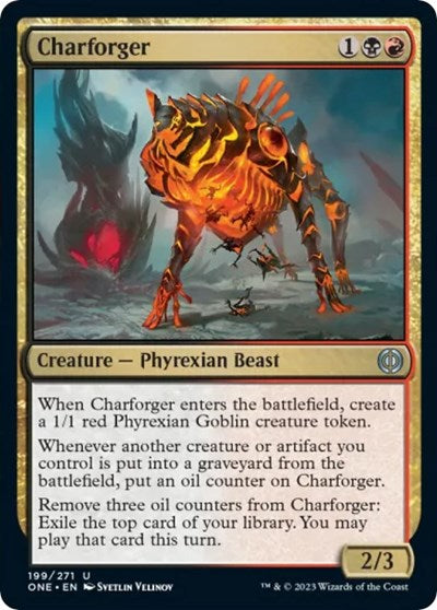 Charforger (ONE) #199 Uncommon (Lightly Played) Phyrexia: All Will Be One Magic: The Gathering: 2023