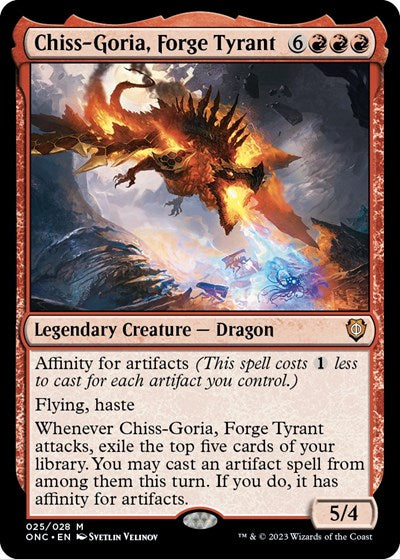 Chiss Goria Forge Tyrant (ONC) #25 Mythic Rare (Lightly Played) Commander: Phyrexia: All Will Be One Magic: The Gathering: 2023