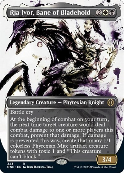 Ria Ivor Bane of Bladehold Showcase (ONE) #323 Rare (Foil Near Mint) Phyrexia: All Will Be One Magic: The Gathering: 2023
