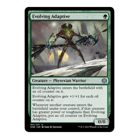 Evolving Adaptive (ONE) #167 Uncommon Phyrexia: All Will Be One Magic: The Gathering: 2023