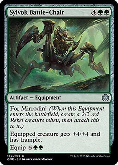 Sylvok Battle Chair (ONE) #184 Uncommon Phyrexia: All Will Be One Magic: The Gathering: 2023