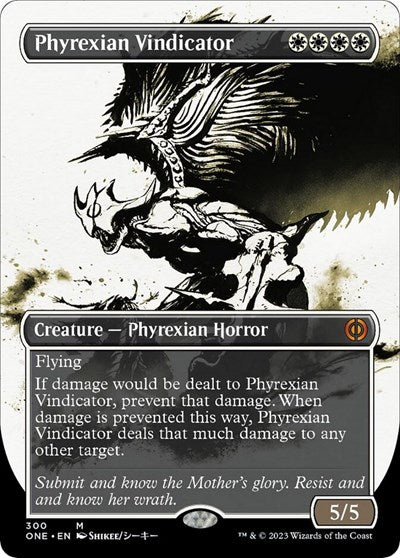 Phyrexian Vindicator Showcase (ONE) #300 Mythic Rare (Foil Near Mint) Phyrexia: All Will Be One Magic: The Gathering: 2023