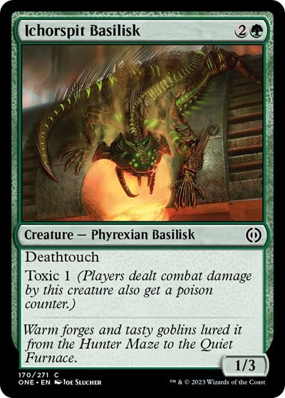 Ichorspit Basilisk (ONE) #170 Common Phyrexia: All Will Be One Magic: The Gathering: 2023