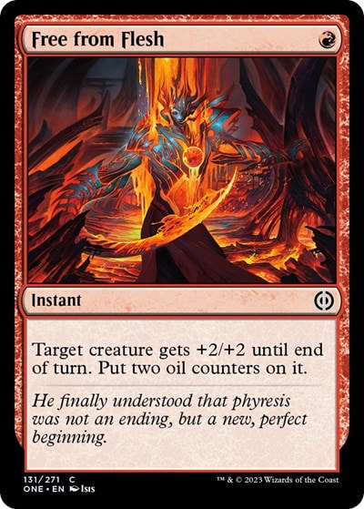 Free from Flesh (ONE) #131 Common (Lightly Played) Phyrexia: All Will Be One Magic: The Gathering: 2023