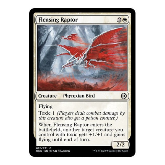 Flensing Raptor (ONE) #12 Common Phyrexia: All Will Be One Magic: The Gathering: 2023