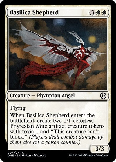 Basilica Shepherd (ONE) #4 Common (Lightly Played) Phyrexia: All Will Be One Magic: The Gathering: 2023