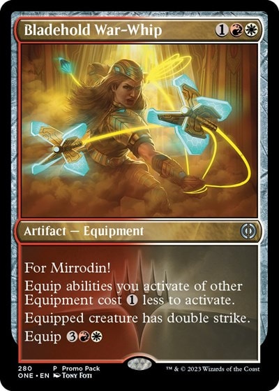 Bladehold War-Whip (PPONE) #280 Promo (Lightly Played) Promo Pack: Phyrexia: All Will Be One Magic: The Gathering: 2023