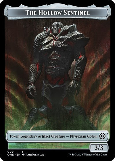 The Hollow Sentinel Token (ONE) #9 T (Lightly Played) Phyrexia: All Will Be One Magic: The Gathering: 2023