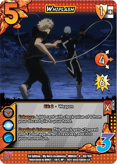 Whiplash (MHA4) #068/108 Common UniVersus: My Hero Academia: League of Villains UniVersus: 2023