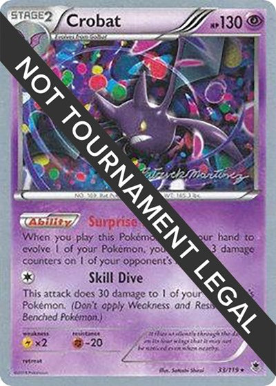 Crobat - 2015 (Patrick Martinez) (WCD) #33/119 Rare (Moderately Played) World Championship Decks Pokemon: 2018