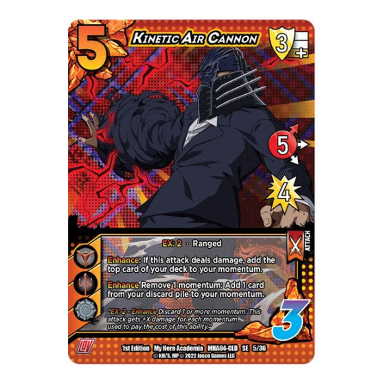 Kinetic Air Cannon (MHA4) #05/36 SE UniVersus: My Hero Academia: League of Villains UniVersus: 2023