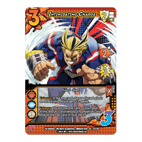 Intimidating Charge (MHA4) #23/36 SE (Unlimited Edition Normal Lightly Played) UniVersus: My Hero Academia: League of Villains UniVersus: 2023