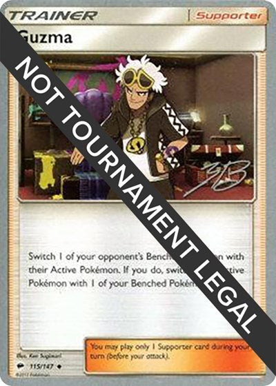 Guzma 2017 Zachary Bokhari (WCD) #115/147 Uncommon (Near Mint) World Championship Decks Pokemon: 2018