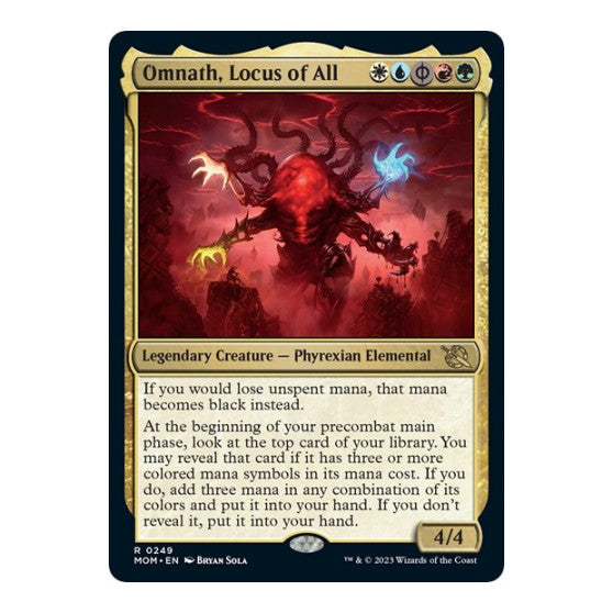 Omnath Locus of All (MOM) #249 Rare (Lightly Played) March of the Machine Magic: The Gathering: 2023