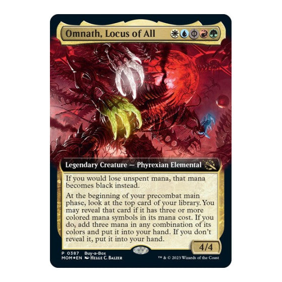 Omnath Locus of All (BABP) #387 Promo (Foil Lightly Played) Buy-A-Box Promos Magic: The Gathering: 2009