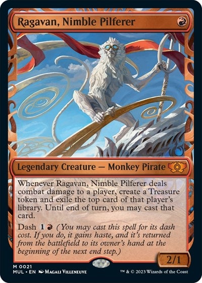 Ragavan Nimble Pilferer (MUL) #21 Mythic Rare (Lightly Played) March of the Machine: Multiverse Legends Magic: The Gathering: 2023