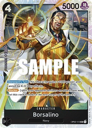 Borsalino (OP02) #OP02-114 Secret Rare (Foil Near Mint) Paramount War One Piece Card Game: 2023
