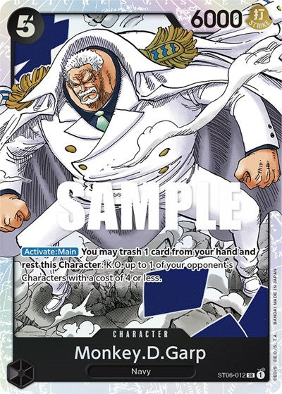 MonkeyDGarp (ST-06) #ST06-012 Secret Rare (Foil Near Mint) Starter Deck 6: Absolute Justice One Piece Card Game: 2023