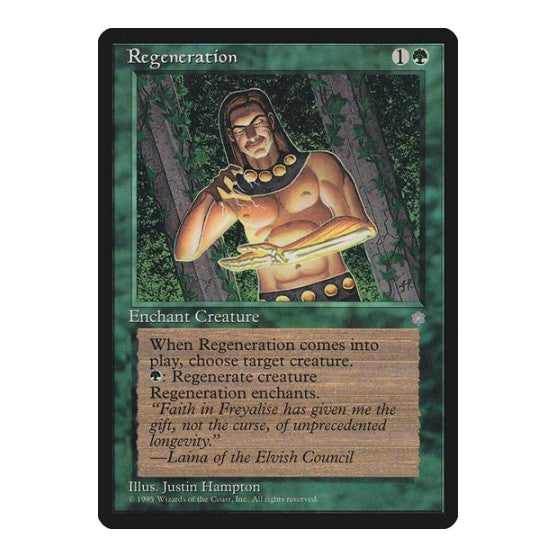 Regeneration (ICE) #259 Common (Moderately Played) Ice Age Magic: The Gathering: 1995