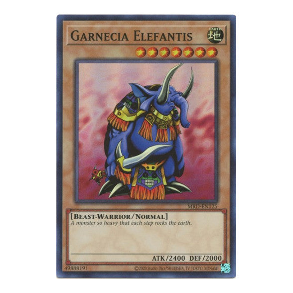 Garnecia Elefantis (MRD-EN) #MRD-EN125 Super Rare (Unlimited Near Mint) Metal Raiders (25th Anniversary Edition) YuGiOh: 2023