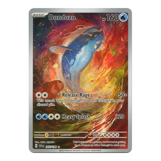 Dondozo 207 198 (SVI) #207/198 Illustration Rare (Holofoil Near Mint) SV01: Scarlet & Violet Base Set Pokemon: 2023