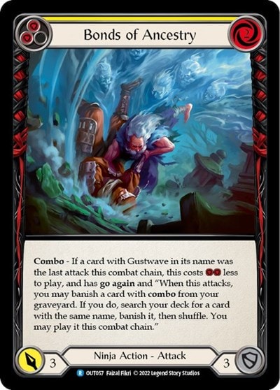 Bonds of Ancestry Yellow (OUT) #OUT057 Rare (Lightly Played) Outsiders Flesh and Blood TCG: 2023