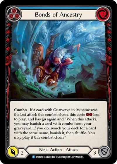 Bonds of Ancestry Blue (OUT) #OUT058 Rare Outsiders Flesh and Blood TCG: 2023