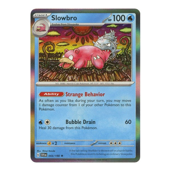 Slowbro (SVI) #043/198 Rare (Holofoil Lightly Played) SV01: Scarlet & Violet Base Set Pokemon: 2023