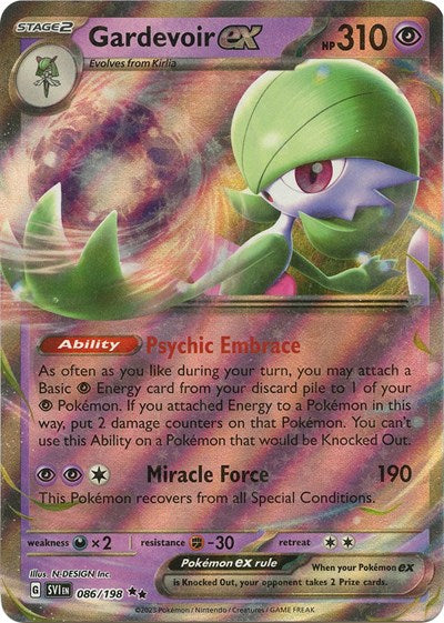 Gardevoir ex 086 198 (SVI) #086/198 Double Rare (Holofoil Near Mint) SV01: Scarlet & Violet Base Set Pokemon: 2023