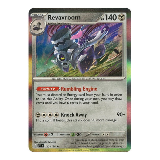 Revavroom (SVI) #142/198 Rare (Holofoil Lightly Played) SV01: Scarlet & Violet Base Set Pokemon: 2023
