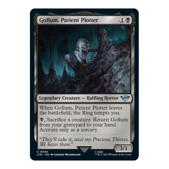 Gollum Patient Plotter (LTR) #84 Uncommon Universes Beyond: The Lord of the Rings: Tales of Middle-earth Magic: The Gathering: 2023