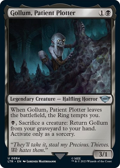 Gollum Patient Plotter (LTR) #84 Uncommon Universes Beyond: The Lord of the Rings: Tales of Middle-earth Magic: The Gathering: 2023