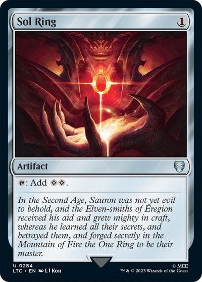 Sol Ring (LTC) #284 Uncommon (Lightly Played) Commander: The Lord of the Rings: Tales of Middle-earth Magic: The Gathering: 2023