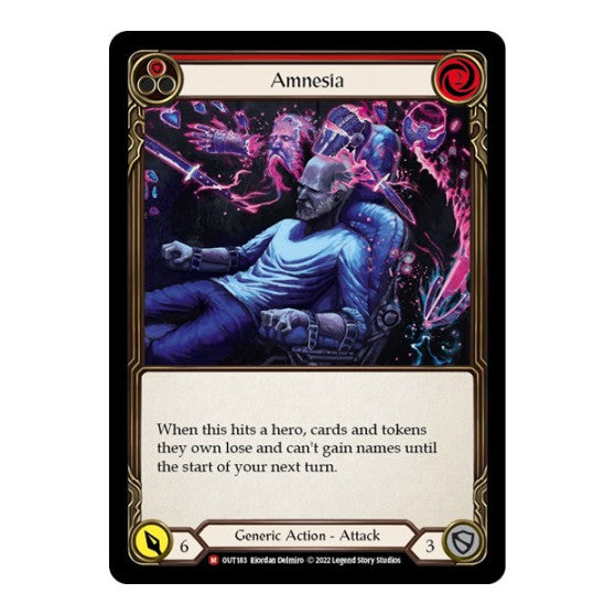 Amnesia (OUT) #OUT183 Majestic (Rainbow Foil Near Mint) Outsiders Flesh and Blood TCG: 2023